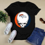 Denver Broncos Your Face Football Fan Supporter Grateful Dead 2 T Shirt