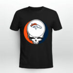 Denver Broncos Your Face Football Fan Supporter Grateful Dead 3 T Shirt