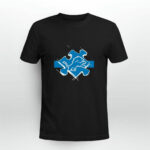 Detroit Lions Autism 3 T Shirt