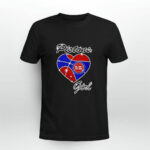 Detroit Pistons Girl Heart 3 T Shirt