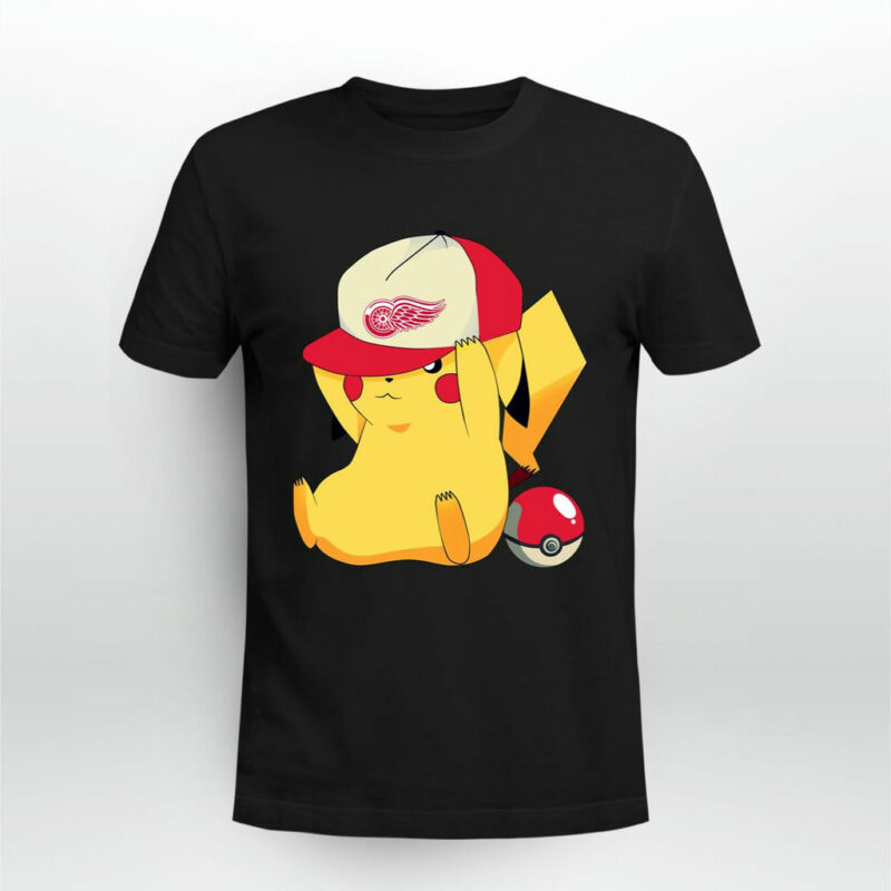 Detroit Red Wings Pikachu Pokemon 0 T Shirt