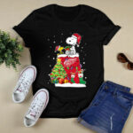 Detroit Red Wings Snoopy Woodstock Christmas 4 T Shirt