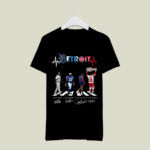 Detroit Sports Team Abbey Road Signatures 4 T Shirt
