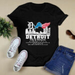Detroit Tigers Lions Detroit Junior Red Wings Detroit City Of Champion 4 T Shirt