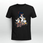 Detroit Tigers Mickey Donald And Goofy Baseball 2 T Shirt