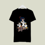 Detroit Tigers Mickey Donald And Goofy Baseball 4 T Shirt