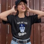 Dia De Los Dodger halloween sugar skull 0 T Shirt