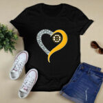Diamond Boston Bruins Hear 4 T Shirt