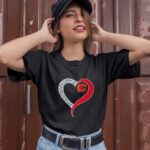 Diamond Calgary Flames Hear 3 T Shirt
