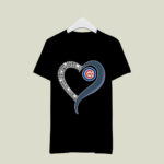 Diamond Chicago Cubs Heart 4 T Shirt