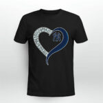 Diamond New York Yankees Hear 4 T Shirt