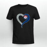 Diamond Texas Rangers Hear 3 T Shirt