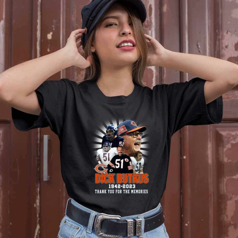 Dick Butkus 1942 2023 Thank You For The Memories 0 T Shirt