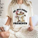 Disney Christmas Chip and Dale Ok but First Presents 1 T Shirt
