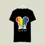 Disney Love Is Love Lgbt Rainbow Love Is Loves Love Is Love Kindnesss Gay Pride 2 T Shirt