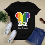 Disney Love Is Love Lgbt Rainbow Love Is Loves Love Is Love Kindnesss Gay Pride 3 T Shirt