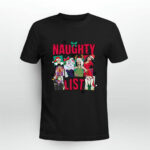 Disney Naughty List of Villains Characters Christmas Light 2 T Shirt