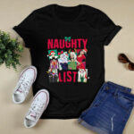 Disney Naughty List of Villains Characters Christmas Light 3 T Shirt