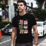 Disney Santa Cheshire Cat Ho Ho Ho Alice in Wonderland Christmas Lights 0 T Shirt