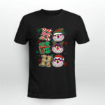 Disney Santa Cheshire Cat Ho Ho Ho Alice in Wonderland Christmas Lights 3 T Shirt