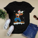 Disney Santa Goofy Snow Christmas Lights Mickey and Friends Christmas Disneyland Christmas Holiday Vacation 3 T Shirt