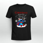 Disney Santa Stitch Christmas Lights Christmas Begins With Christ Lilo and Stitch 2 T Shirt