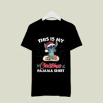 Disney Stitch Chirtsmas Lights Presents Lilo and Stitch This Is My Christmas Pajama Holidays 3 T Shirt