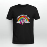 Distressed Unicorn Squad Retro Style Graphic 2 T Shirt