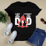 Dodgers Dad sons first hero daughters first love 2 T Shirt