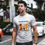 Dogs Make Happy Humans Make My Head Hur Dog Mom Dad 2 T Shirt