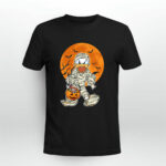 Donald Duck Mummy With Pumpkin Basket Halloween 3 T Shirt