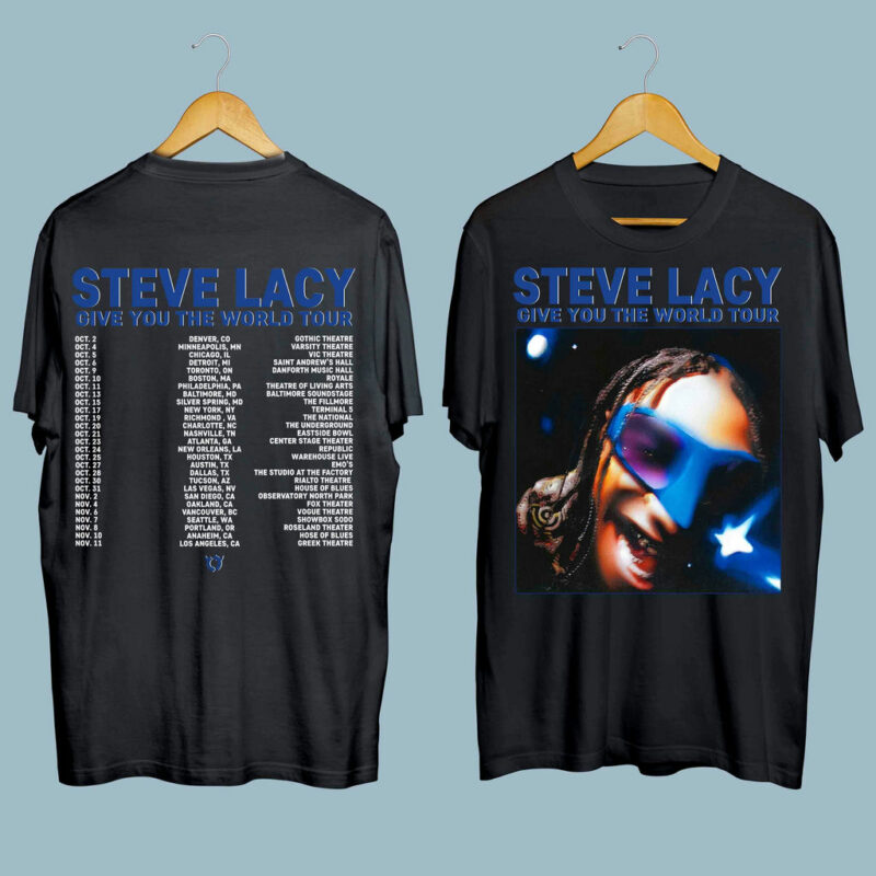Double Sides Steve Lacy Gemini Rights Album Front 4 T Shirt