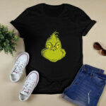 Dr Seuss Classic Grinch Face 2 T Shirt