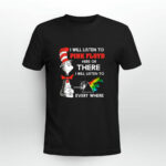 Dr Seuss i will listen to pink floyd here or there i will listen to every where 3 T Shirt