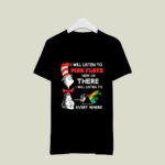 Dr Seuss i will listen to pink floyd here or there i will listen to every where 4 T Shirt