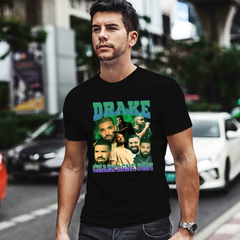 Drake Champagne Papi Vintage Print 0 T Shirt