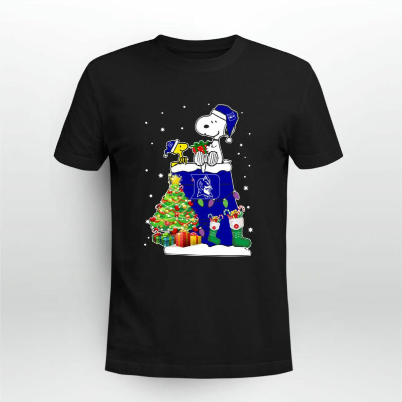 Duke Blue Devils Snoopy Woodstock Christmas 0 T Shirt