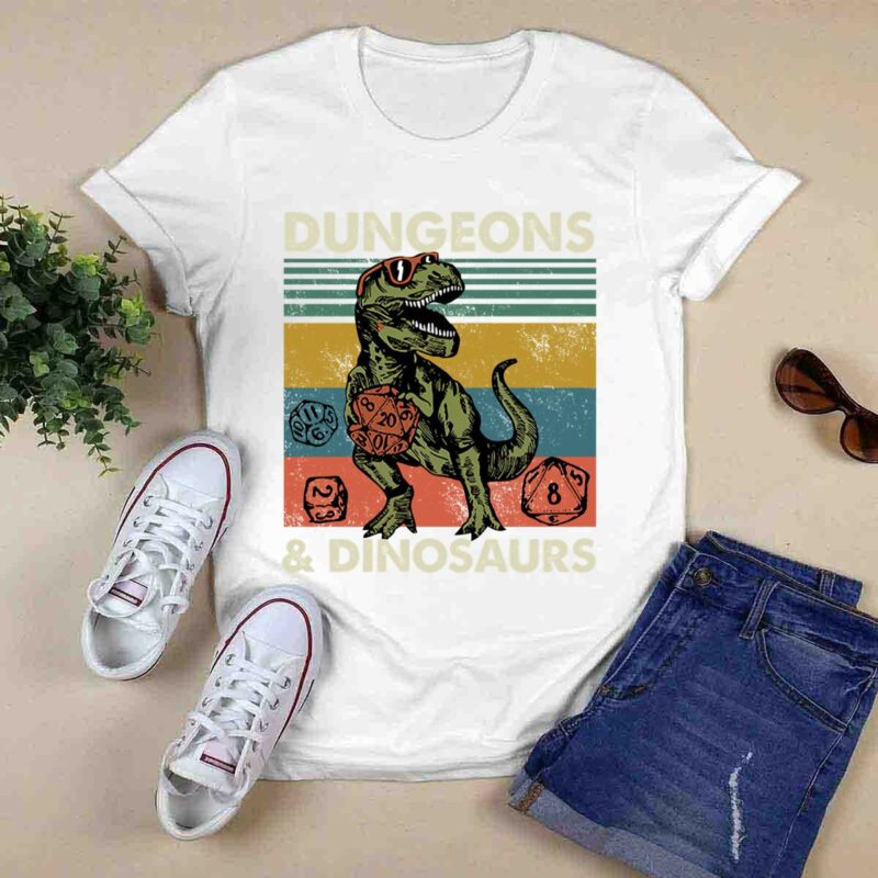 Dungeons Dinosaurs Dungeons And Dragons Vintage 0 T Shirt