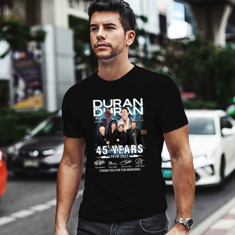 Duran Duran 45 Years 1978 2023 Thank You For The Memories 0 T Shirt