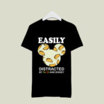 Easily Distracted By Taco And Disney Mickey Mouse 2 T Shirt
