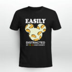 Easily Distracted By Taco And Disney Mickey Mouse 3 T Shirt