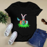 Easter French Bulldog Gift Easter Egg Hunt Bunny Ears 3 T Shirt