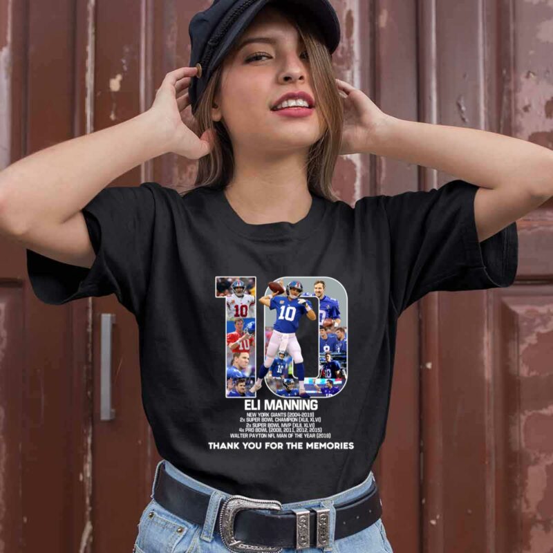 Elimanning 10 New York Giants Thank For The Memories 0 T Shirt