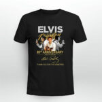 Elvis Presley 89th Anniversary 1935 2024 Signatute Thank You For The Memories 3 T Shirt