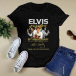 Elvis Presley 89th Anniversary 1935 2024 Signatute Thank You For The Memories 4 T Shirt