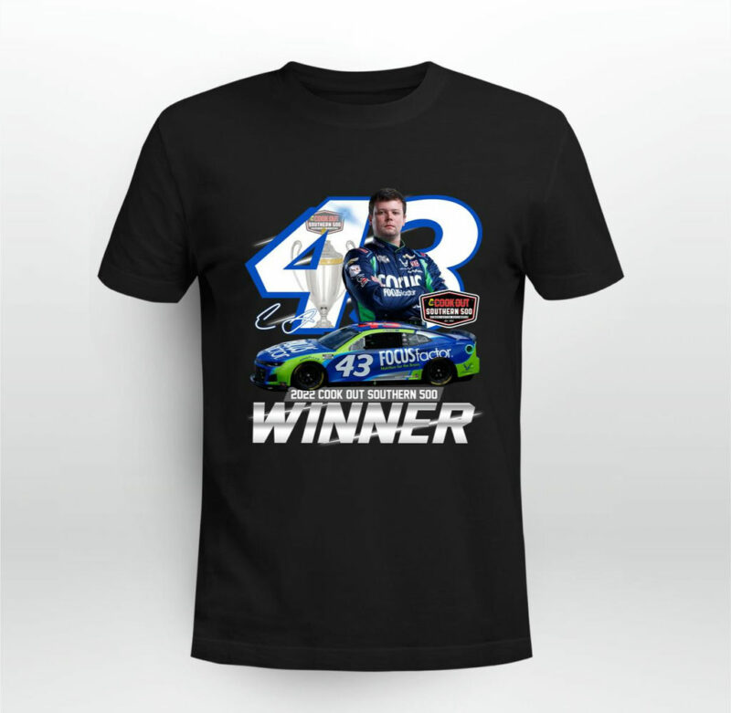 Erik Jones Winner 2022 Cook Out Southern 500 Nascar Cup Series Signature 0 T Shirt