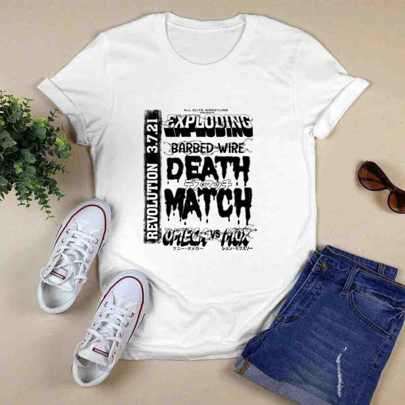 Exploding Barbed Wire Deathmatch Omega Vs Mox 0 T Shirt