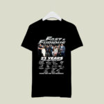 Fast And Furious 2001 2024 Thank You For The Memories Signatures 2 T Shirt