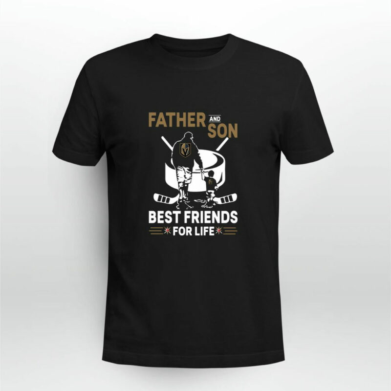 Father And Son Best Friends For Life Golden Knights 0 T Shirt