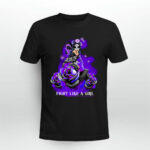 Fight Like A Girl Fibromyalgia Awareness Fairy Flower 2 T Shirt